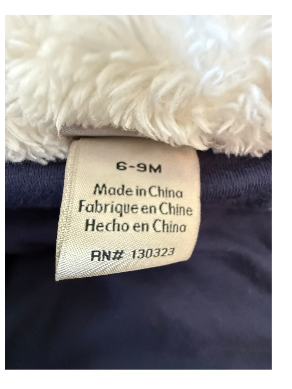 Calvin Klein Jeans Baby Snowsuit 6-9 Months Hooded Pram Bunting Suit Blue Gray - Picture 5 of 8